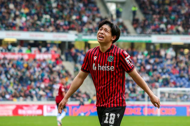 Germany Soccer 2 Bundesliga 2025 2026, 28 Matchday Hannover 96 vs SV 07 Elversberg Heinz von Heiden Arena Stadion Hannover Mimic, facial expression, emotion Daisuke Yokota Hannover 96, 18 Hannover Copyright: xAymanxAlahmedx