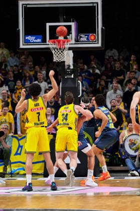 Free throw, Jack Kayil Alba Berlin, 07 , GER, ALBA Berlin vs EWE Baskets Oldenburg, Basketball Men, easy Credit BBL, Season 2025 2026, 28 Matchday, 05 04 2026 GER, ALBA Berlin vs EWE Baskets Oldenburg, Basketball Men, easy Credit BBL, Season 2025 2026, 28 Matchday, 05 04 2026 Berlin Copyright: xClaudiusxRauch,xEibner-Pressefotox xClaudiusxRauchx EP_CRH