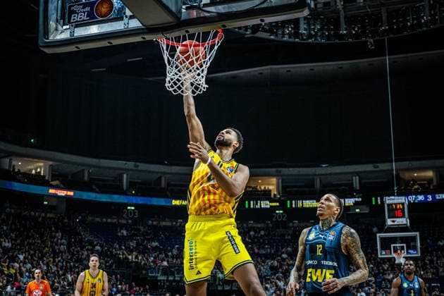 Basketball Berlin 05 04 2026 Season 2025 2026 EasyCredit BBL 1 Bundesliga Men, Men Alba Berlin EWE Baskets Oldenburg Norris Agbakoko Alba Berlin, No 17