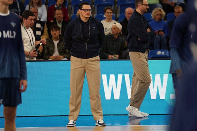 Carlo Finetti MLP Academics Heidelberg, Head Couch GER, MLP Academics Heidelberg vs Rostock Seawolves, Basketball, easycredit Basketball Bundesliga, 28 Matchday, Season, 2025 2026, 05 04 2026 GER, MLP Academics Heidelberg vs Rostock Seawolves, Basketball, easycredit Basketball Bundesliga, 28 Matchday, Season, 2025 2026, 205 04 2026 Heidelberg Copyright: xEibner-Pressefoto JoergxHirschx EP_JHH