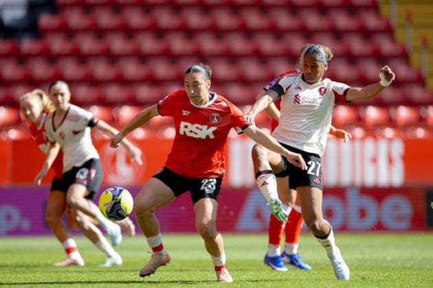 Football - FA Women™s FA Cup - Quarter-Final - Charlton Athletic FC Women v Liverpool FC Women LONDON, ENGLAND - Sunday, April 5, 2026: Charlton Athletic s Lucia Lobato during the FA Women™s FA Cup Quarter-Final match between Charlton Athletic FC Women and Liverpool FC Women at The Valley. (Photo by David Rawcliffe Propaganda) LONDON The Valley GREATER LONDON ENGLAND  Copyright: xPropagandaxPhotoxAgencyx P2026-04-05-Charlton_W_Liverpool_W-104