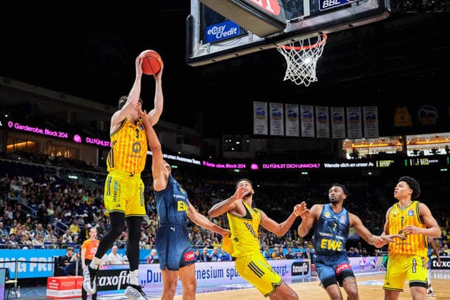 Alex O Connell Alba Berlin, 03 , GER, ALBA Berlin vs EWE Baskets Oldenburg, Basketball Men, easy Credit BBL, Season 2025 2026, 28 Matchday, 05 04 2026 GER, ALBA Berlin vs EWE Baskets Oldenburg, Basketball Men, easy Credit BBL, Season 2025 2026, 28 Matchday, 05 04 2026 Berlin Copyright: xClaudiusxRauch,xEibner-Pressefotox xClaudiusxRauchx EP_CRH