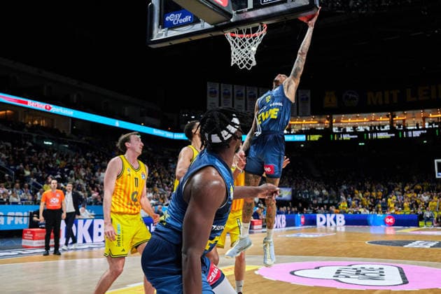 Michale Kyser EWE Baskets Oldenburg, 12 , GER, ALBA Berlin vs EWE Baskets Oldenburg, Basketball Men, easy Credit BBL, Season 2025 2026, 28 Matchday, 05 04 2026 GER, ALBA Berlin vs EWE Baskets Oldenburg, Basketball Men, easy Credit BBL, Season 2025 2026, 28 Matchday, 05 04 2026 Berlin Copyright: xClaudiusxRauch,xEibner-Pressefotox xClaudiusxRauchx EP_CRH