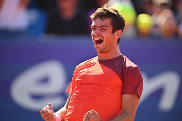 Tiriac Open final, Navone v Merida Mariano Navone of Argentina reacts during the Tiriac Open final played against Daniel Merida of Spain, in Bucharest, April 05, 2026. Alex Nicodim Imago Images Copyright: xAlexxNicodimx