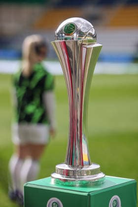GER, Jena, Carl Zeiss Jena vs Vfl Wolfsburg, DFB Cup Women, Football, DFB, Season 2025 2026, ad hoc Arena im Ernst Abbe Sportfeld, Semifinal in the picture DFB Cup Women, Cup in Jena DFB DFL REGULATIONS PROHIBIT ANY USE OF PHOTOGRAPHS AS IMAGE SEQUENCES AND OR QUASI VIDEO, 05 04 2025 Copyright: HMBxMedia HendrikxHamelau