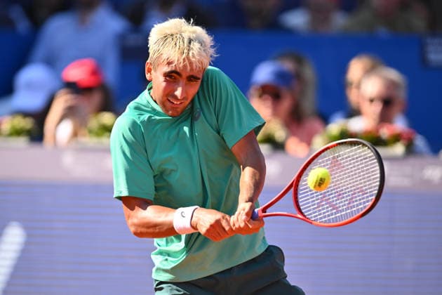 Tiriac Open final, Navone v Merida Daniel Merida of Spain reacts during the Tiriac Open final played against Mariano Navone of Argentina, in Bucharest, April 05, 2026. Alex Nicodim Imago Images Copyright: xAlexxNicodimx