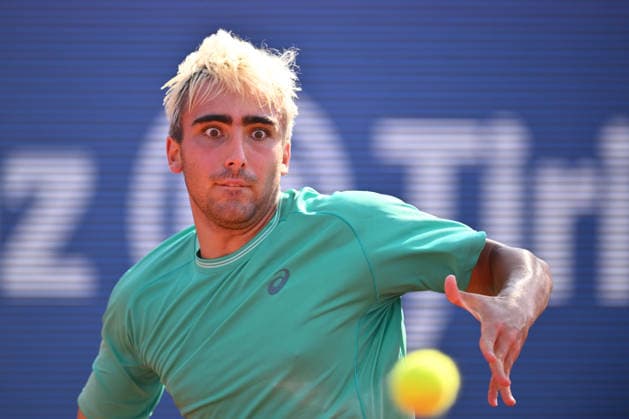 Tiriac Open final, Navone v Merida Daniel Merida of Spain reacts during the Tiriac Open final played against Mariano Navone of Argentina, in Bucharest, April 05, 2026. Alex Nicodim Imago Images Copyright: xAlexxNicodimx