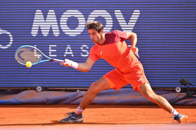 Tiriac Open final, Navone v Merida Mariano Navone of Argentina reacts during the Tiriac Open final played against Daniel Merida of Spain, in Bucharest, April 05, 2026. Alex Nicodim Imago Images Copyright: xAlexxNicodimx
