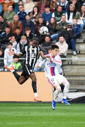Angers SCO v Olympique Lyonnais - Ligue 1 McDonald s 2025 2026 27 Lilian RAOLISOA (sco) - 17 Afonso MOREIRA (ol) during the Ligue 1 McDonald s match between Angers and Lyon at Stade Raymond Kopa on April 5, 2026 in Angers, France. Angers France  Copyright: xFEPx 776348344
