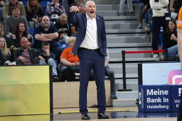 Przemyslaw Frasunkiewicz Rostock Seawolves, Head Coach gestures GER, MLP Academics Heidelberg vs Rostock Seawolves, Basketball, easycredit Basketball Bundesliga, 28 Matchday, Season, 2025 2026, 05 04 2026 GER, MLP Academics Heidelberg vs Rostock Seawolves, Basketball, easycredit Basketball Bundesliga, 28 Matchday, Season, 2025 2026, 205 04 2026 Heidelberg Copyright: xEibner-Pressefoto JoergxHirschx EP_JHH