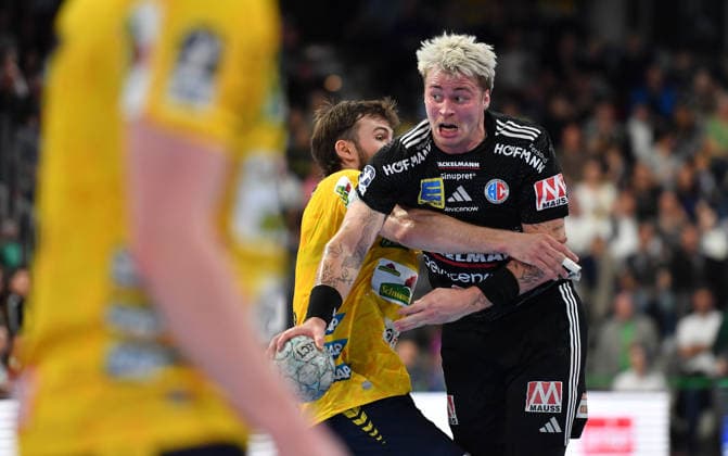 05 04 2026 Handball 1 Bundesliga DAIKIN HBL Season 2025 2026 27 Matchday HC Erlangen Metropolregion Nürnberg HCE Rhein Neckar Löwen OGo xogox Marek Nissen 6, HC Erlangen HCE