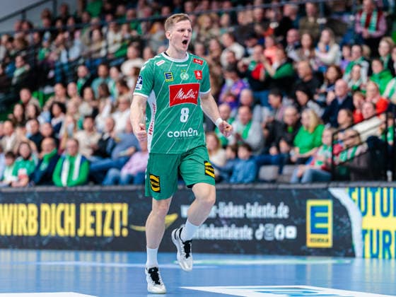 Karolis Antanavicius GWD Minden, 08 GER, GWD Minden vs Handball Sport Verein Hamburg, Handball, 1 Bundesliga, Matchday 27, Season 2025 2026, 05 04 2026 GER, GWD Minden vs Handball Sport Verein Hamburg, Handball, 1 Bundesliga, Matchday 27, Season 2025 2026, 05 04 2026 Minden Copyright: xEibner-Pressefoto JanxRollingerx EP_JSK