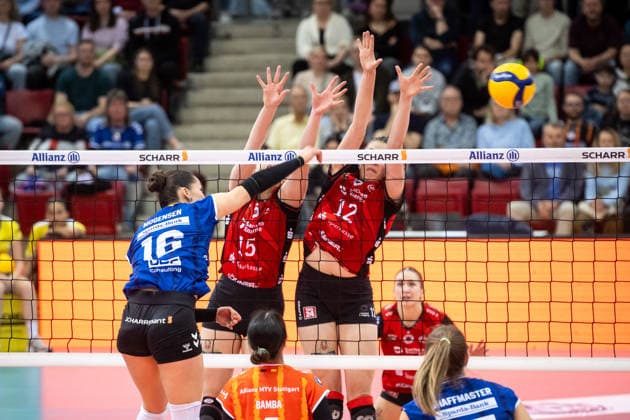 Volleyball, Women, VBL, Playoffs, Allianz MTV Stuttgart - Dresdner SC
