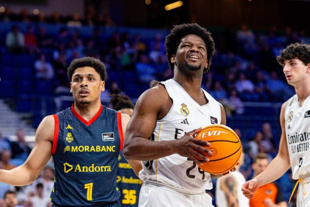 ESP Real Madrid v Morabanc Andorra Liga Endesa Andres Feliz of Real Madrid during the Liga Endesa match, between Real Madrid and Morabanc Andorra played at Movistar Arena Stadium on April 5, 2026 in Madrid Spain Spain Madrid Spain Basketball Copyright: xAlbaxPachecox xAgenciaxLOFx