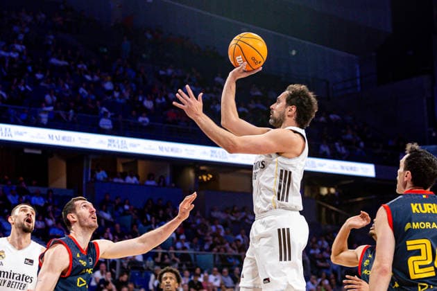 ESP Real Madrid v Morabanc Andorra Liga Endesa Sergio Llull of Real Madrid during the Liga Endesa match, between Real Madrid and Morabanc Andorra played at Movistar Arena Stadium on April 5, 2026 in Madrid Spain Madrid Spain Basketball Copyright: xAlbaxPachecox xAgenciaxLOFx