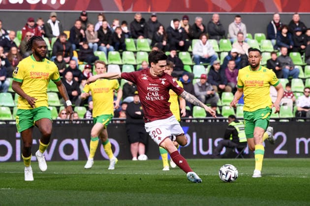 FC Metz v FC Nantes - Ligue 1 McDonald s 2025 2026 20 Jessy DEMINGUET (fcm) during the Ligue 1 McDonald s match between Metz and Nantes at Stade Saint-Symphorien on April 5, 2026 in Metz, France. Metz France  Copyright: xFEPx 776348340