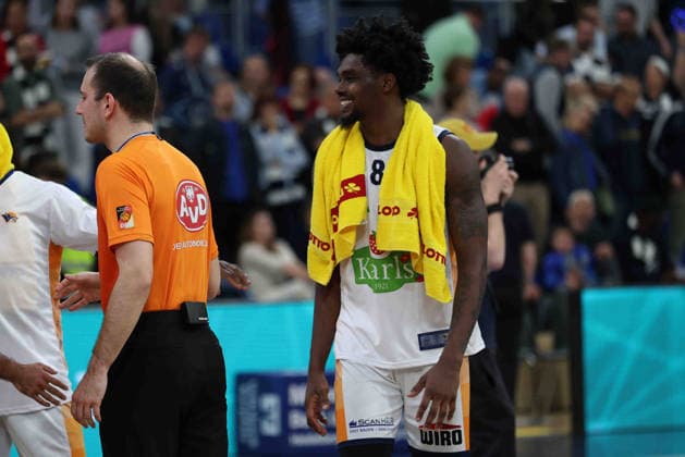 Kassim Nicholson Rostock Seawolves, 8 GER, MLP Academics Heidelberg vs Rostock Seawolves, Basketball, easycredit Basketball Bundesliga, 28 Matchday, Season, 2025 2026, 05 04 2026 GER, MLP Academics Heidelberg vs Rostock Seawolves, Basketball, easycredit Basketball Bundesliga, 28 Matchday, Season, 2025 2026, 205 04 2026 Heidelberg Copyright: xEibner-Pressefoto JoergxHirschx EP_JHH