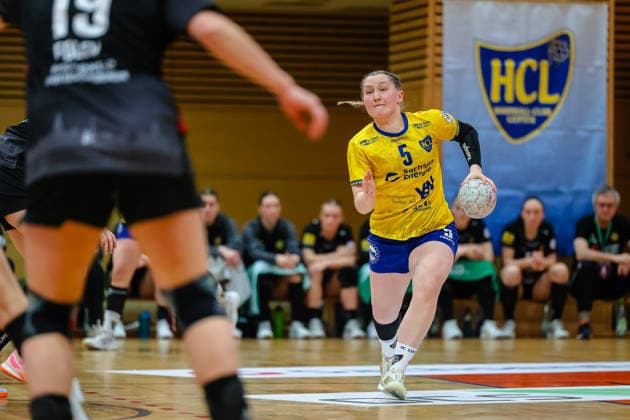 Kim Angelina Lang HC Leipzig, 05 on the ball, HC Leipzig vs HC Roedertal, Handball, 2 Alsco Handball Bundesliga Women, 05 Matchday, Season 2025 2026, 05 04 2026, HC Leipzig vs HC Roedertal, Handball, 2 Alsco Handball Bundesliga Women, 05 Matchday, Season 2025 2026, 05 04 2026 Leipzig Copyright: xEibner-Pressefoto LauraxRoemerx EP_LRR