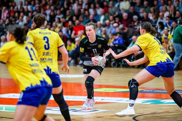 Vanessa Huth HC Roedertal, 11 on the ball, HC Leipzig vs HC Roedertal, Handball, 2 Alsco Handball Bundesliga Women, 05 Matchday, Season 2025 2026, 05 04 2026, HC Leipzig vs HC Roedertal, Handball, 2 Alsco Handball Bundesliga Women, 05 Matchday, Season 2025 2026, 05 04 2026 Leipzig Copyright: xEibner-Pressefoto LauraxRoemerx EP_LRR