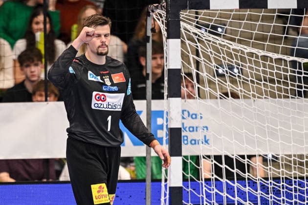 Goeppingen, Germany, 05 04 26 Goalkeeper Sergey Hernandez Ferrer SC Magdeburg gestures during the Daikin Handball Bundesliga match between FRISCH AUF Goeppingen vs SC Magdeburg at EWS Arena on April 05, 2026 in Goeppingen, Germany Photo by Harry Langer DeFodi Images Goeppingen, Germany, 05 04 26 Goalkeeper Sergey Hernandez Ferrer SC Magdeburg gestures during the Daikin Handball Bundesliga match between FRISCH AUF Goeppingen vs SC Magdeburg at EWS Arena on April 5, 2026 in Goeppingen, Germany Photo by Harry Langer DeFodi Images Photo by Harry Langer DeFodi Images