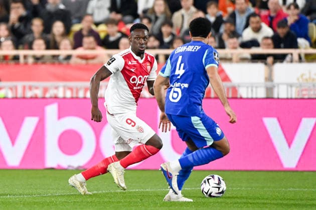 AS Monaco v Olympique de Marseille - Ligue 1 McDonald s 2025 2026 09 Folarin BALOGUN (asm) during the Ligue 1 McDonald s match between Monaco and Marseille at Stade Louis II on April 5, 2026 in Monaco, Monaco. Monaco Monaco  Copyright: xFEPx 776348338