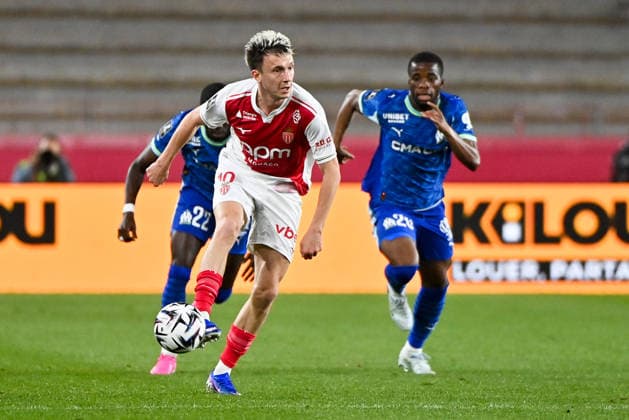 AS Monaco v Olympique de Marseille - Ligue 1 McDonald s 2025 2026 10 Aleksandr GOLOVIN (asm) during the Ligue 1 McDonald s match between Monaco and Marseille at Stade Louis II on April 5, 2026 in Monaco, Monaco. Monaco Monaco  Copyright: xFEPx 776348338