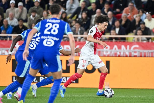 AS Monaco v Olympique de Marseille - Ligue 1 McDonald s 2025 2026 11 Maghnes AKLIOUCHE (asm) during the Ligue 1 McDonald s match between Monaco and Marseille at Stade Louis II on April 5, 2026 in Monaco, Monaco. Monaco Monaco  Copyright: xFEPx 776348338