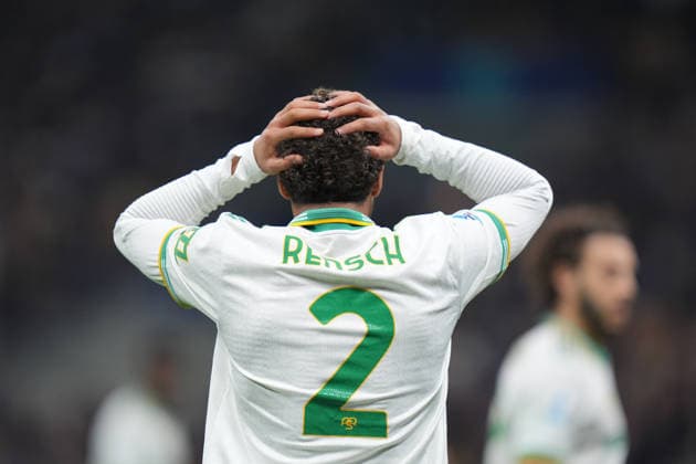 Roma™s Devyne Rensch during the Serie A soccer match between Inter and Roma at the San Siro Stadium in Milan , north Italy - Sunday , April 05 , 2026. - Soccer .  Copyright: xSpada LaPressex
