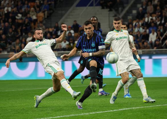 Foto IPP Roberto Bregani Milano 5-04-2026 Calcio Campionato di Serie A 2025 2026, Inter-Roma Nella foto occasione mancata da Lautaro Martínez dell Inter. Italy Photo Press World Copyright. italy ITALY  Copyright: xR4924_italyphotopressx