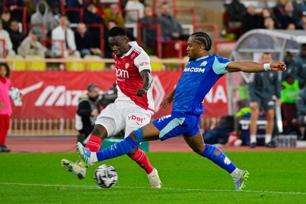 FOOTBALL : AS Monaco VS Olympique de Marseille - Ligue 1 McDonald s - 05 04 2026 Folarin Balogun (ASM) - Ligue 1 McDonald™s match between AS Monaco and Olympique de Marseille on April 5, 2026 at the Louis II Stadium in Monaco. MonacoMonaco  Copyright: xWilliamxCannarellax
