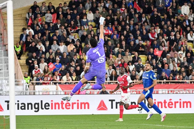 AS Monaco v Olympique de Marseille - Ligue 1 McDonald s 2025 2026 09 Folarin BALOGUN (asm) during the Ligue 1 McDonald s match between Monaco and Marseille at Stade Louis II on April 5, 2026 in Monaco, Monaco. Monaco Monaco  Copyright: xFEPx 776348338