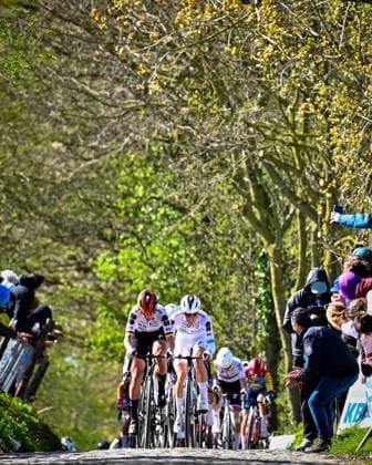 Ronde van Vlaanderen Women 2026 Cycling Race OUDENAARDE, BELGIUM - APRIL 05 : Koch Franziska (GER) of FDJ United - SUEZ and Vollering Demi (NED) of FDJ United - SUEZ during the 23rd edition of Ronde van Vlaanderen Women an UCI Women s World Tour 1.WWT one day cycling road race for Women Elite of 164 km with start in Oudenaarde and finish in Oudenaarde on April 5, 2026 in Oudenaarde, Belgium, 05 04 2026 ( Motordriver Serge Seynaeve -  Copyright: xTomasxSiskx