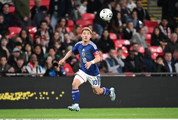 Ritsu Doan of Japan during an International Friendly, Länderspiel, Nationalmannschaft soccer match between England 0-1 Japan at Wembley Stadium in London, United Kingdom on March 31, 2026. Noxthirdxpartyxsales  aflo_325770728