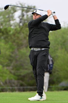 SAN ANTONIO, TX - APRIL 05: Sami Valimaki (FIN) watches his tee shot on 8 during the third round of the Valero Texas Open on April 5, 2026, at the AT&T Oaks Course at TPC San Antonio, San Antonio, Texas. (Photo by Ken Murray Icon Sportswire) GOLF: APR 05 PGA, Golf Herren Valero Texas Open EDITORIAL USE ONLY Icon2604050114