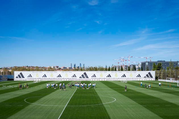 Real Madrid CF Training Session And press conference, PK, Pressekonferenz - UEFA Champions League 2025 26 Quarter-Final First Leg MADRID, SPAIN - APRIL 6: A general view of the training field is seen during the training session and press conference ahead of the UEFA Champions League 2025 26 Quarter-Final First Leg against FC Bayern München at Ciudad Real Madrid on April 6, 2026 in Madrid, Spain. Valdebebas Ciudad Real Madrid Madrid Spain Copyright: xAlbertoxGardinx AGardin_20260606_Foot_Champ_Real_Madrid_PC_0633