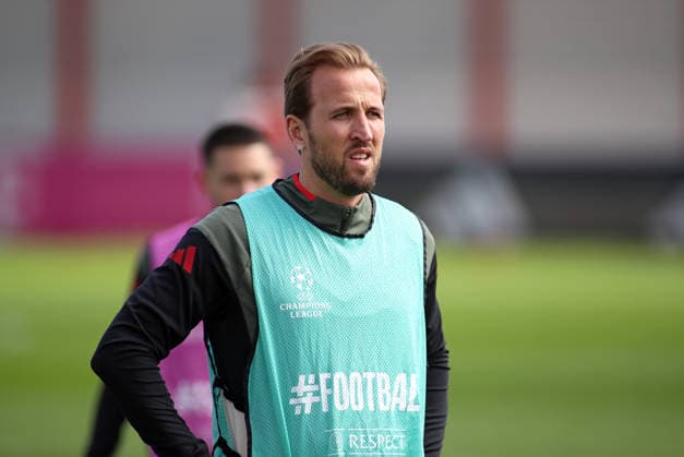Football, Men, Champions League, Season 2025 2026, FC Bayern Munich, Final training Harry Kane FC Bayern Munich standing, head, upper body with shirt