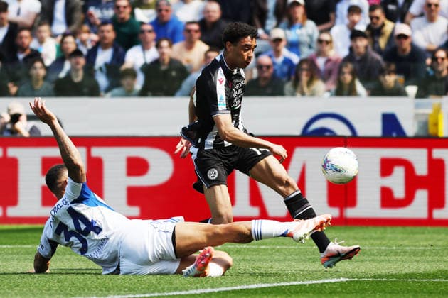 Udinese s Arthur Atta during the Serie A soccer match between Udinese and Como at the Bluenergy Stadium in Udine, north east Italy - Monday, April 06,2026 - soccer  Copyright: xAndreaxBressanutti LaPressex