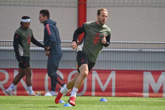 Harry KANE Bayern Muenchen , Final training on 06 04 2026 Soccer Champions League,Season 2025 26, Quarterfinals Real Madrid FC Bayern Muenchen Â