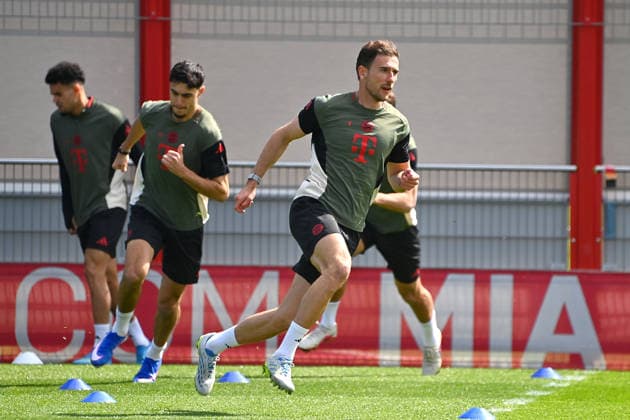 Leon GORETZKA Bayern Muenchen , Final training on 06 04 2026 Soccer Champions League,Season 2025 26, Quarterfinals Real Madrid FC Bayern Muenchen Â
