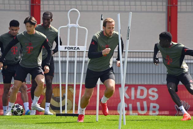 Harry KANE Bayern Muenchen , Final training on 06 04 2026 Soccer Champions League,Season 2025 26, Quarterfinals Real Madrid FC Bayern Muenchen Â