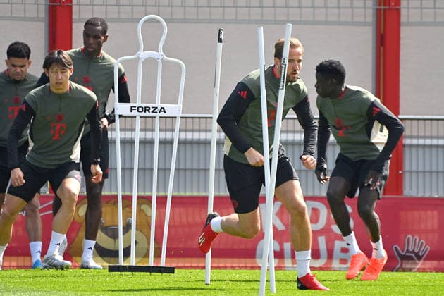 Harry KANE Bayern Muenchen , Final training on 06 04 2026 Soccer Champions League,Season 2025 26, Quarterfinals Real Madrid FC Bayern Muenchen Â