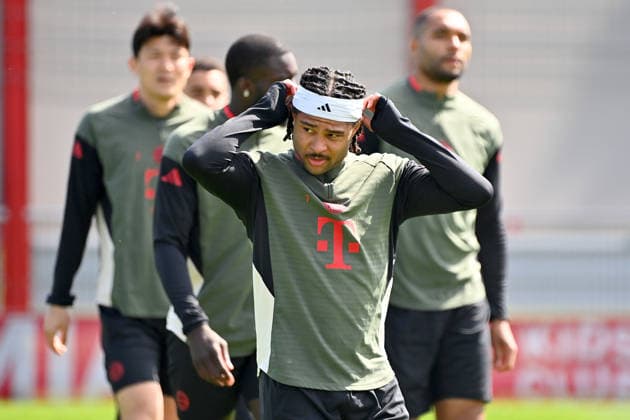 Serge GNABRY FC Bayern Muenchen , Final training on 06 04 2026 Football Champions League,Season 2025 26, Quarterfinals Real Madrid FC Bayern Muenchen Â