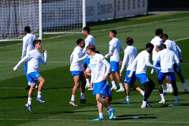April 6, 2026, Madrid, Madrid, Spain: Arda Guler during the training day of Real Madrid ahead the UEFA Champions League 2025 26, Quarter-finals First Leg, football match against FC Bayern Munich at Ciudad Deportiva Real Madrid on April 06, 2026, in Valdebebas, Madrid, Spain. Real Madrid Training And press conference, PK, Pressekonferenz - Uefa Champions League 2025 26 Quarter-Finals First Leg - ZUMAa181 20260406_zaa_a181_005 Copyright: xDennisxAgyemanx