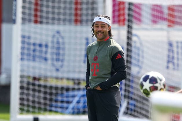 Serge Gnabry FC Bayern Muenchen, 07 , GER, Final training, FC Bayern Muenchen, Football, UEFA Champions League, Quarter-final, First leg, 2025 2026 season, 06 04 2026, GER, Final training, FC Bayern Muenchen, Football, UEFA Champions League, Quarter-final, First leg, 2025 2026 season, 06 04 2026 Muenchen Copyright: xEibner-Pressefoto JennixMaulx EP_JML