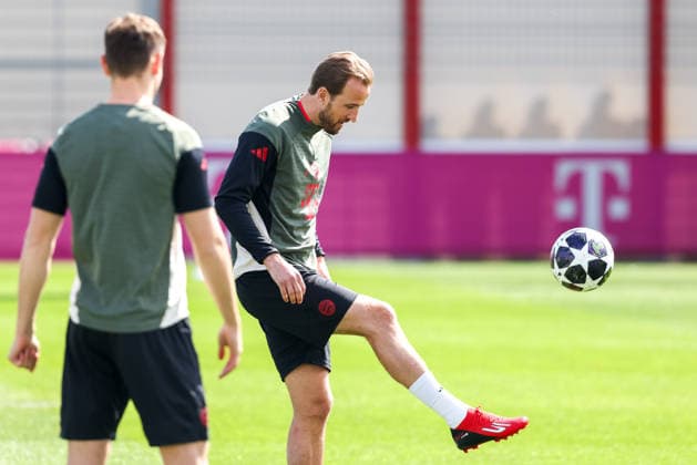 Harry Kane FC Bayern Muenchen, 09 , GER, Final training, FC Bayern Muenchen, Football, UEFA Champions League, Quarter-final, First leg, 2025 2026 season, 06 04 2026, GER, Final training, FC Bayern Muenchen, Football, UEFA Champions League, Quarter-final, First leg, 2025 2026 season, 06 04 2026 Muenchen Copyright: xEibner-Pressefoto JennixMaulx EP_JML