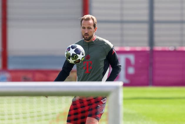 Harry Kane FC Bayern Muenchen, 09 , GER, Final training, FC Bayern Muenchen, Football, UEFA Champions League, Quarter-final, First leg, 2025 2026 season, 06 04 2026, GER, Final training, FC Bayern Muenchen, Football, UEFA Champions League, Quarter-final, First leg, 2025 2026 season, 06 04 2026 Muenchen Copyright: xEibner-Pressefoto JennixMaulx EP_JML