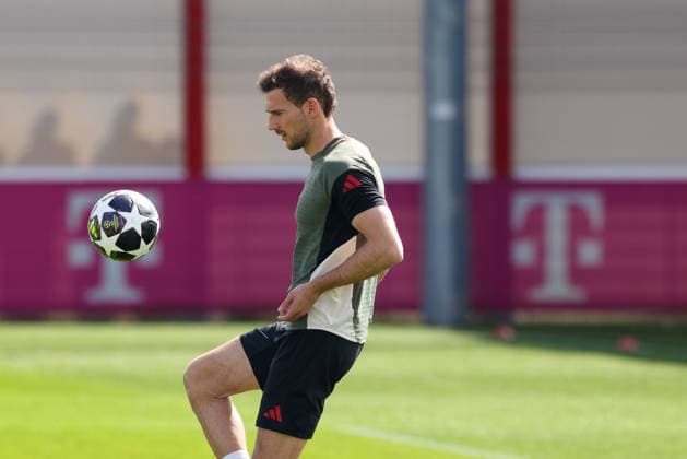 Leon Goretzka FC Bayern Muenchen, 08 , GER, Final training, FC Bayern Muenchen, Football, UEFA Champions League, Quarter-final, First leg, 2025 2026 season, 06 04 2026, GER, Final training, FC Bayern Muenchen, Football, UEFA Champions League, Quarter-final, First leg, 2025 2026 season, 06 04 2026 Muenchen Copyright: xEibner-Pressefoto JennixMaulx EP_JML
