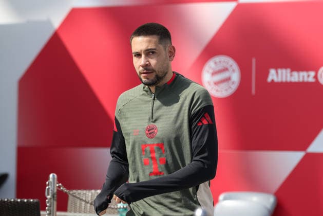Raphael Guerreiro FC Bayern Muenchen, 22 , GER, Final training, FC Bayern Muenchen, Football, UEFA Champions League, Quarter-final, First leg, 2025 2026 season, 06 04 2026, GER, Final training, FC Bayern Muenchen, Football, UEFA Champions League, Quarter-final, First leg, 2025 2026 season, 06 04 2026 Muenchen Copyright: xEibner-Pressefoto JennixMaulx EP_JML