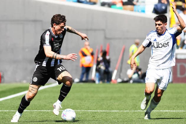 Udinese™s Nicolo Zaniolo during the Serie A soccer match between Udinese and Como at the Bluenergy Stadium in Udine, north east Italy - Monday, April 06,2026 - soccer  Copyright: xAndreaxBressanutti LaPressex