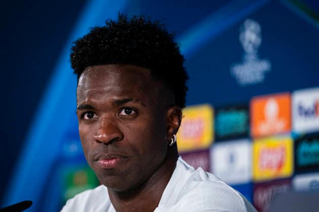 REAL MADRID V BAYERN MUNCHEN. CHAMPIONS LEAGUE 2025 2026. QUARTER-FINALS. 1ST LEG. Real Madrid CF s Vinicius Junior during the press conference, PK, Pressekonferenz prior to the Champions League Quarter-finals, first leg against Bayern Munchen. April 6, 2026. (ALTERPHOTOS Tomas Garrido) MadridSpain  Copyright: xTomasxGarridox